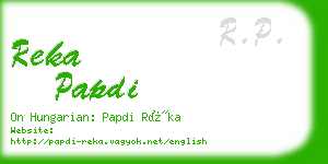reka papdi business card